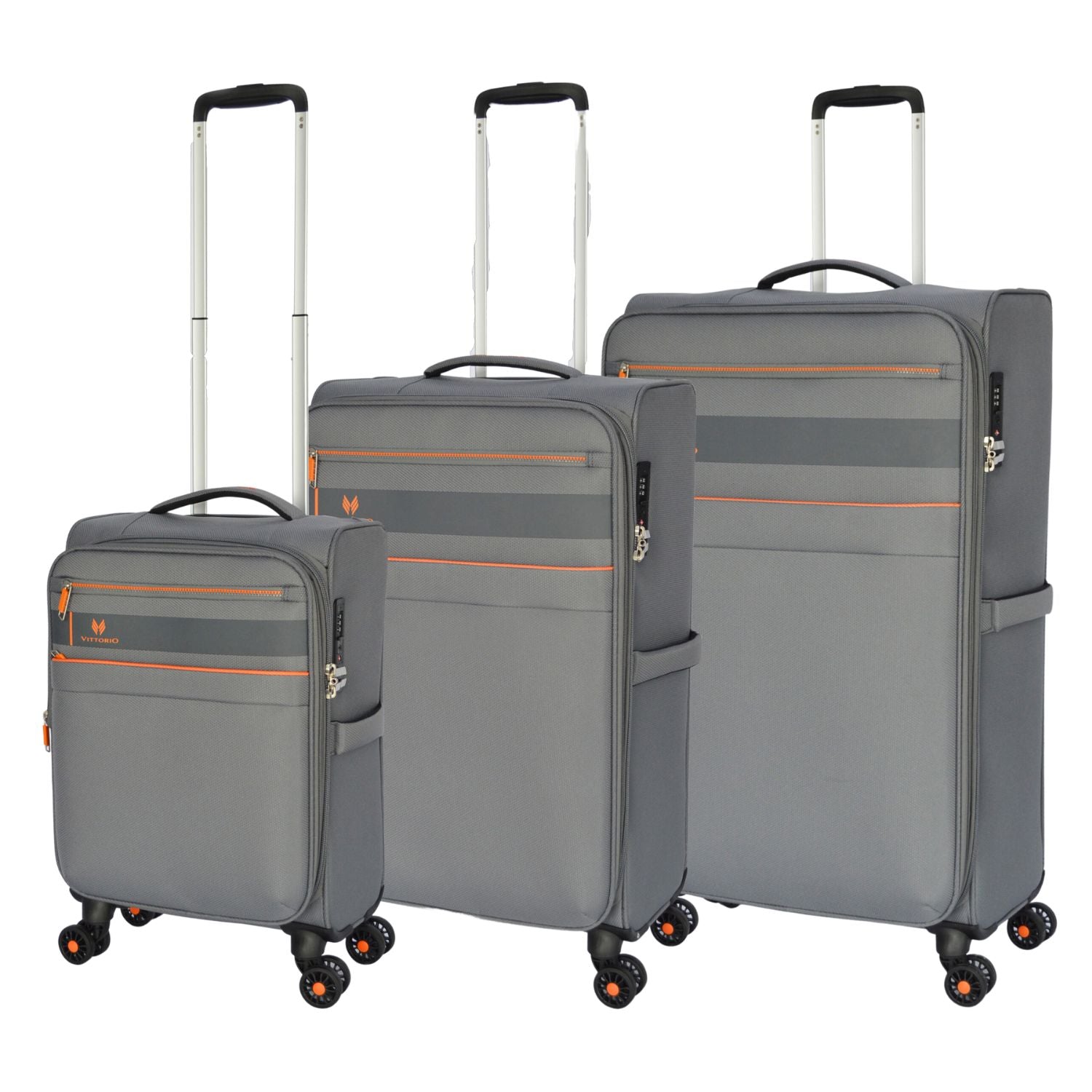 Vittorio Transmover 3-Piece Luggage Set (Silver)