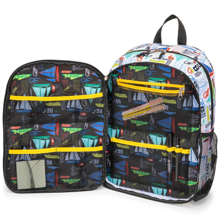 Kids Backpack | Sailboats | 16" Tall