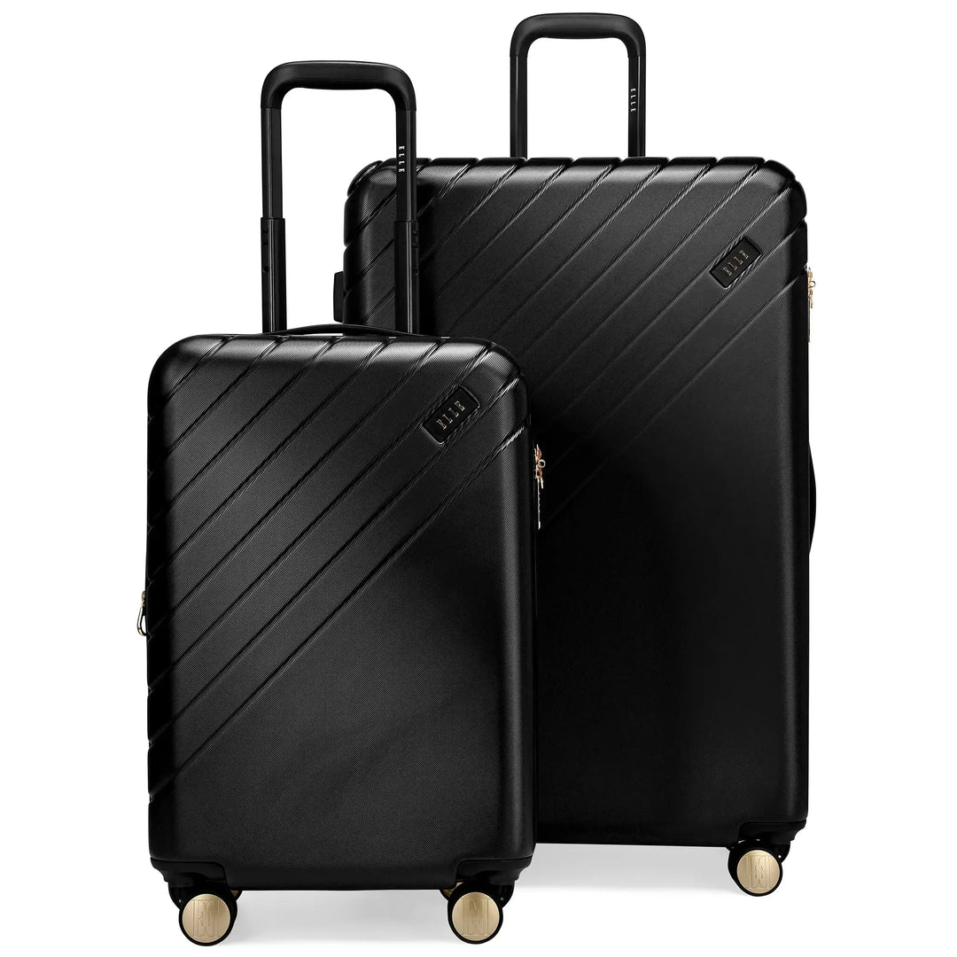 Louvre 2 Piece Expandable Polycarbonate Luggage Set