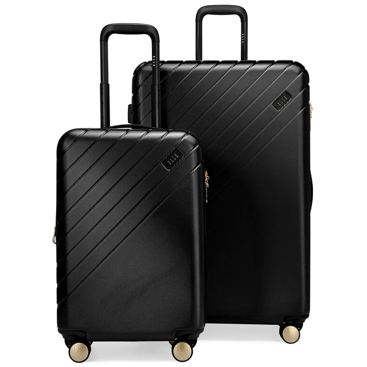 Louvre 2 Piece Expandable Polycarbonate Luggage Set