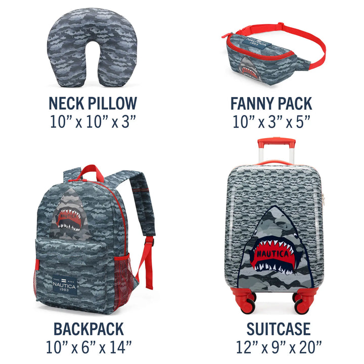 Kids 18" Carry-on Suitcase Travel Set