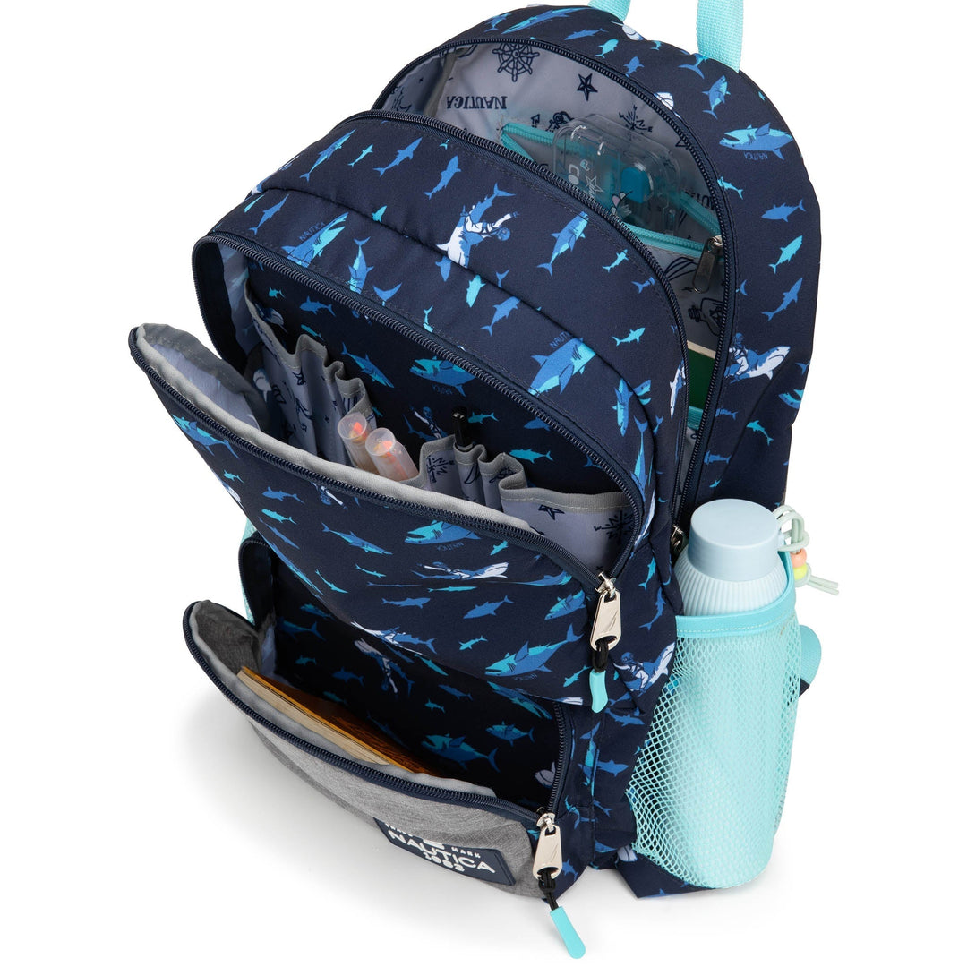 Kids Backpack | Shark Riders | 16" Tall