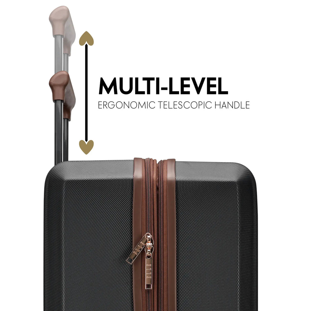 Luxe Journey Expandable 5 Piece Retro Luggage Set