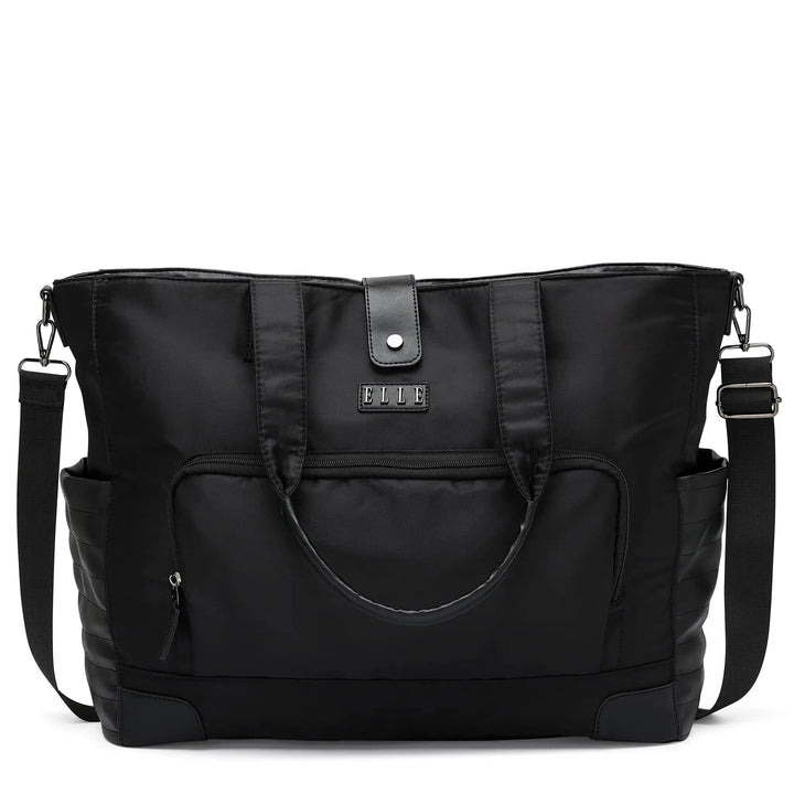 Voyage 25L Twill and Vegan Leather Weekender Tote Bag