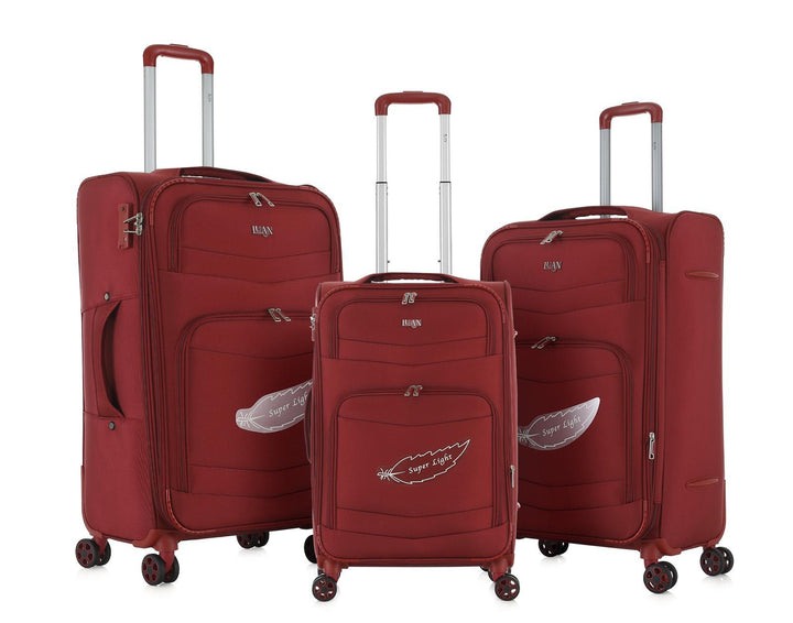 Luan Monaco 3 Piece Expandable Luggage Set