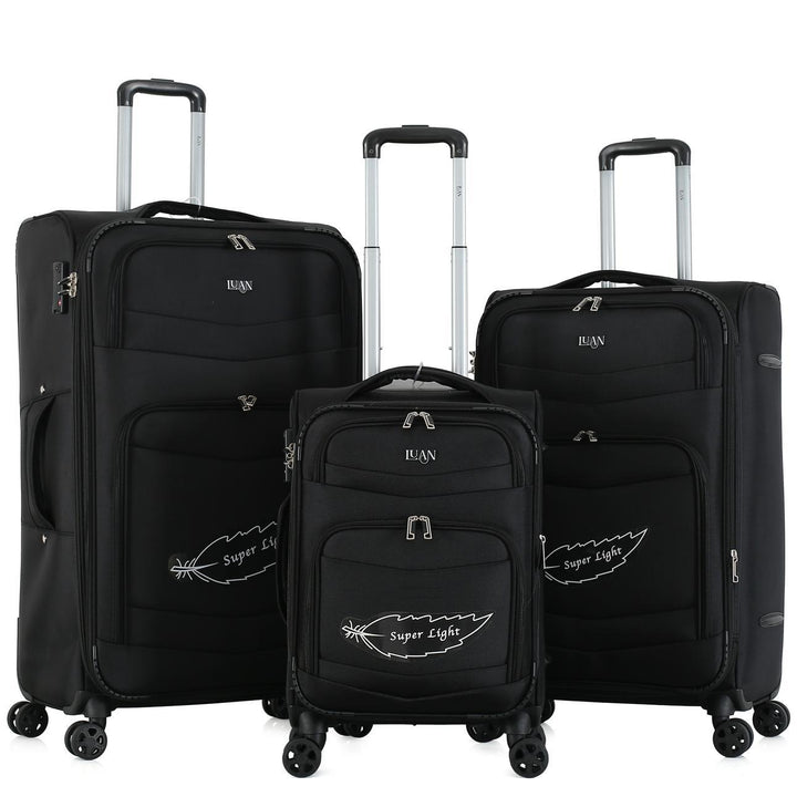 Luan Monaco 3 Piece Expandable Luggage Set
