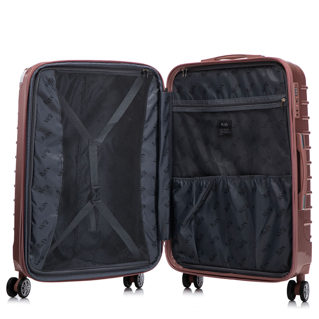 Luan New Castle 3 Piece Expandable Luggage Set