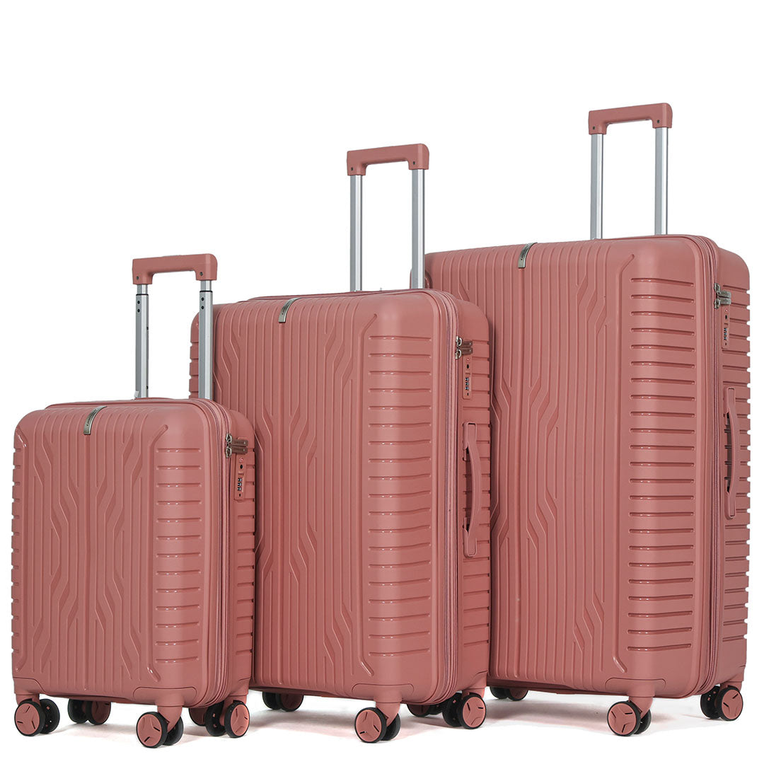 Vittorio Classic 3 Piece Expandable Luggage Set