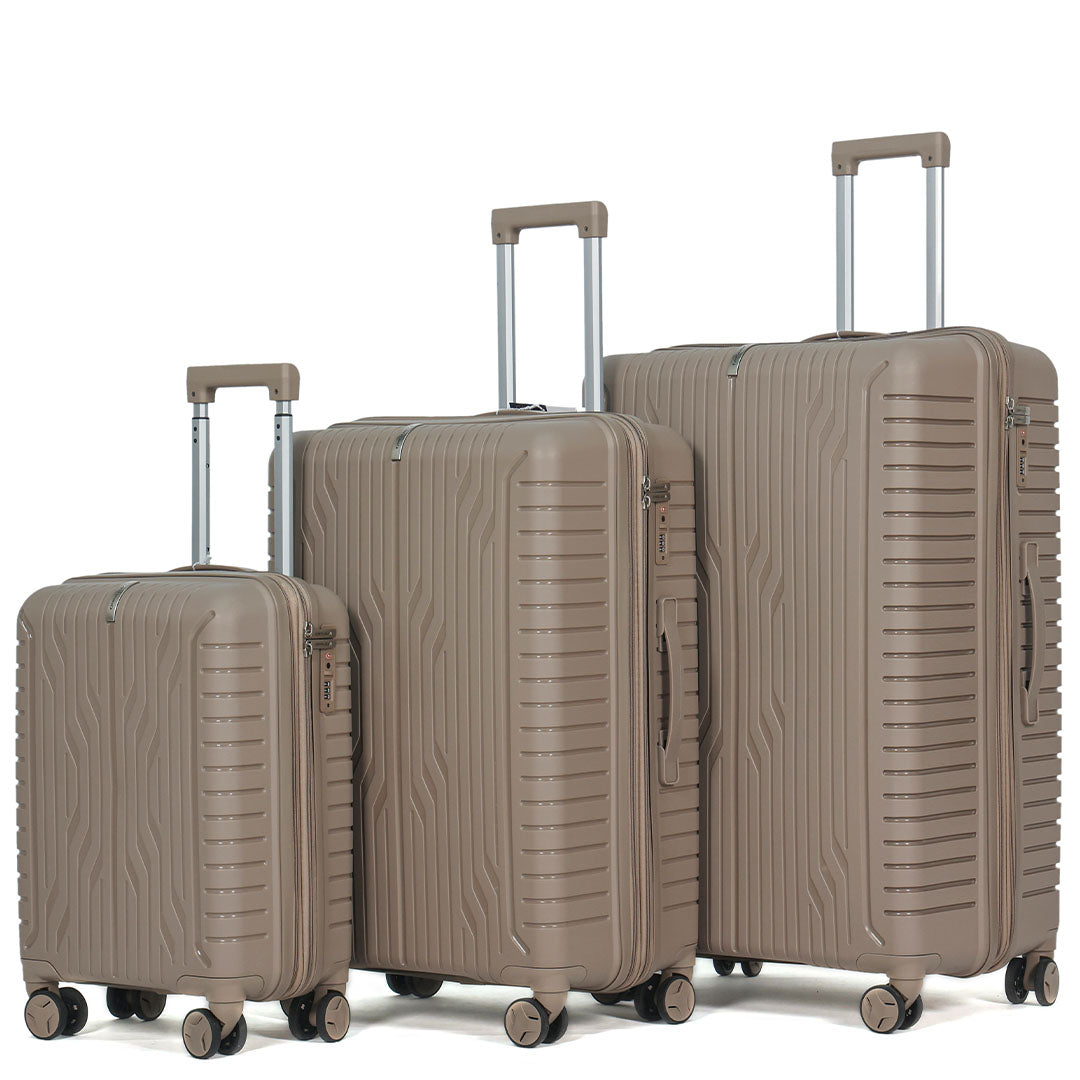 Vittorio Classic 3 Piece Expandable Luggage Set
