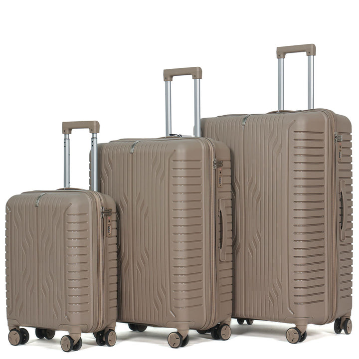 Vittorio Classic 3 Piece Expandable Luggage Set