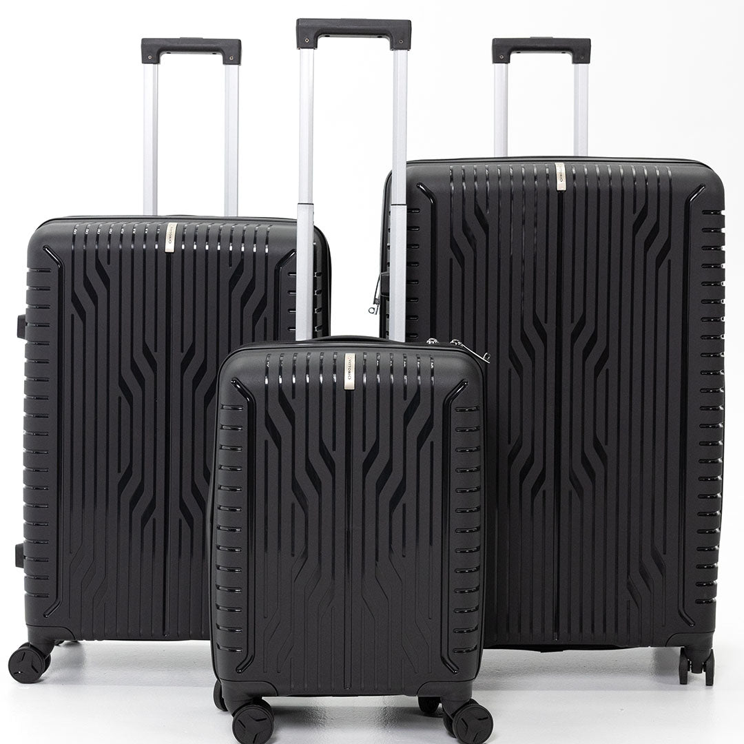 Vittorio Classic 3 Piece Expandable Luggage Set