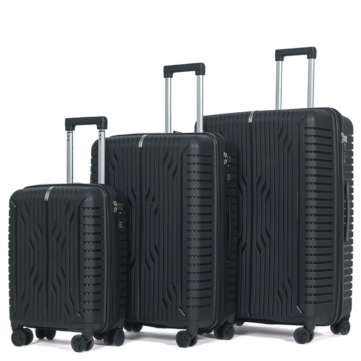 Vittorio Classic 3 Piece Expandable Luggage Set