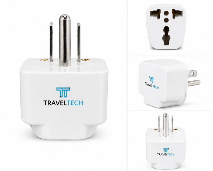 TravelTech US Travel Plug Adapter - multiple views